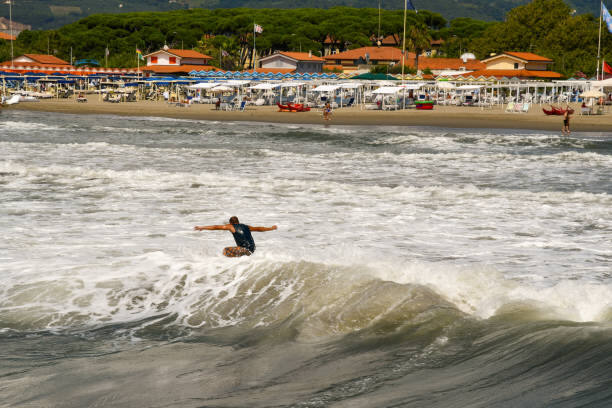 Spiaggia della Riviera Apuana nei pressi di Cinquale