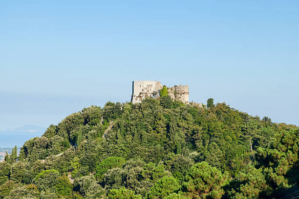Rocca sulle colline di Montignoso, verosimilmente il Castello Aghinolfi